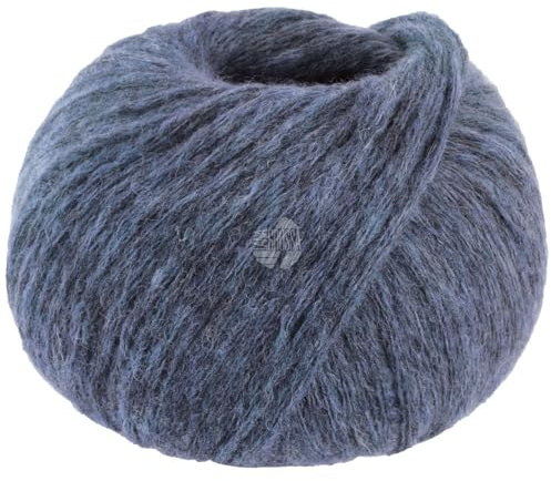 LANA GROSSA Spuma | Zartes Schlauchgarn mit hohem Naturfaseranteil | Handstrickgarn aus 80% Schurwolle (Merino Fein) & 20% Polyamid | 50g Wolle zum Stricken & Häkeln | 110m Garn FB15