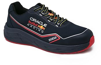 Sparco - Teamwork - Herren-Sicherheitsschuhe - rutschfeste Arbeitsschuhe - Turnschuhe im Laufstil - Offizielle Oracle Red Bull Racing Lackierung