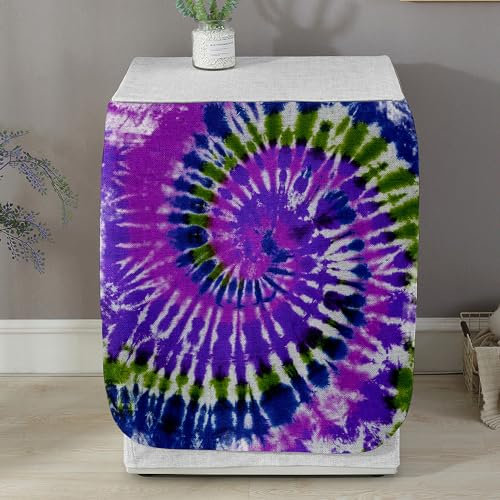 Highdi Graffiti Copertura Lavatrice per Esterno,Coprilavatrice Esterni per di Carica Frontale lavatrici e Asciugatrice Copertura (Tie-Dye 1,M capacità 8~10 kg)