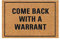 Come BACKWITH A Warrant Tapis de Discours américain Tapis Vinyle Carreaux De Ciment Bleu (Brown, One Size)