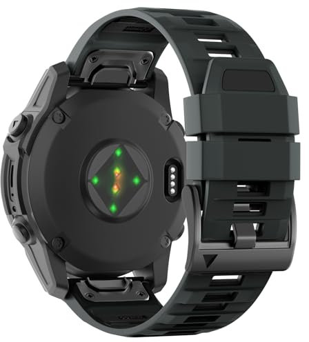 U-LIMVE Armband für Garmin Fenix 8 47mm/Fenix 7 Pro/Fenix 7/Fenix 6 Pro/Fenix 6/Fenix 5/Epix Pro 47mm/Fenix E, QuickFit 22mm Silikon Armband für Garmin Forerunner 965/955/945/935/745
