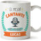 MUGFFINS Tazas Personalizadas para CANTANTE hombre - En Español - Mejor del mundo - Con dibujo - 11 oz / 330 ml - Regalo Personalizable original y divertido