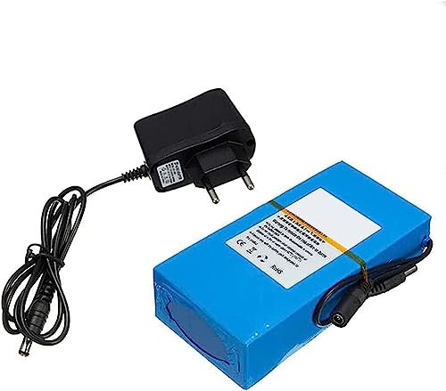 ZWDCVFGK Paquete de batería de Iones de Litio Recargable de 12V 10Ah, batería de Litio de polímero portátil Potente, con Cargador