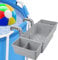 SOARFLY Cestino portaoggetti per piscina, da appendere, con 2 portabevande per piscina, in plastica riciclata, per accessori per piscina fuori terra, grigio