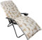 CHELY INTERMARKET Cojín Acolchado 180x55x8cm Pluma Beige Exterior Tumbonas Sillas Jardín Terraza Cómodo Poliéster Respaldo Largo Palets Reclinables Sujeción Elástica Vacaciones