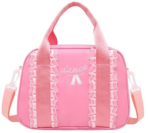 VaiKanhai Papiertragen Taschen Süße Ballett Tanz Reisetasche Rucksack Tutu Kleid Sporttasche für Mädchen (Pink, One Size)