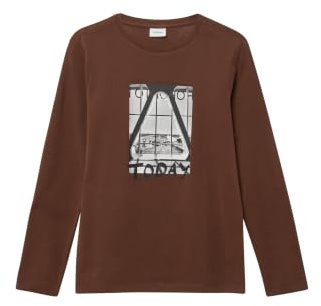 s.Oliver Langarm-Jersey-Shirt mit Frontprint