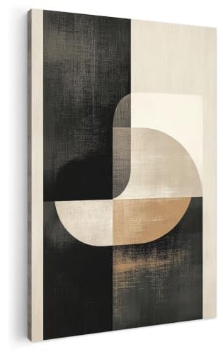 MuchoWow© Leinwand Groß XXL Deko Schlafzimmer Aesthetic Leinwandbilder | 80x120 cm - Wohnzimmer Gemälde Foto Geschenk Living Room Decoration Modern - Quadrat - Formen