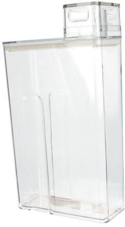 Transparente Waschmittelflasche aus Pet mit Skalen Deckel | Nachfüllbar, Auslaufsicher, Tragbar, Vielseitig Nutzbar, Klare Messanzeige, für Flüssigkeiten, 1 Stück