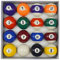Homegames Billiardkugelset, Punkte und Streifen Bälle, 50,8 mm, für Wettkämpfe (UK-Größe)