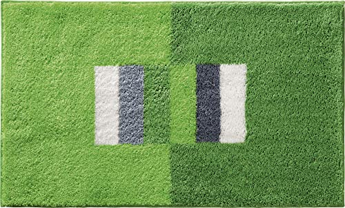 Erwin Müller Badematte Korfu, Badteppich rutschhemmend grün Größe 50x80 cm - für Fußbodenheizung geeignet, flauschig weich (weitere Farben, Größen)