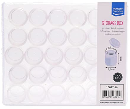 Vaessen Creative Aufbewahrungsbox mit herausnehmbaren Gläsern