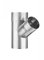Zink Fallrohrabzweig 60 Grad - DN100 seitl. Abgang DN87