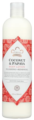Nubian Heritage Lotion, Coconut and Papaya, 13 Fluid Ounce