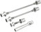 POINT, Silber, Schnellspann-Achsen-Set-mit Schnellspannhebel-110 x 145 x 45 mm-Diebstahlsicher, verchromt, 29104101