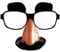 W WIDMANN MILANO Party Fashion 2707B - Brille mit Nase, Schnurrbart und Augenbrauen, Halloween, Mottoparty, Karneval