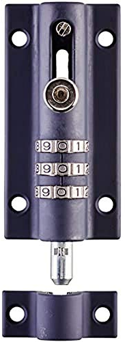 Serrure de porte Squire Combi Bolt (COMBI3) - Pêne de verrouillage à combinaison 3 roues - Corps moulé résistant aux intempéries - Pêne coulissant inviolable - Serrure de porte de haute sécurité pour la maison et les garages (Navy Blue, 92 mm)