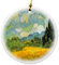 Rikki Knight Van Gogh Kunst Zypressen Design Rund Porzellan beidseitig Christmas Ornaments
