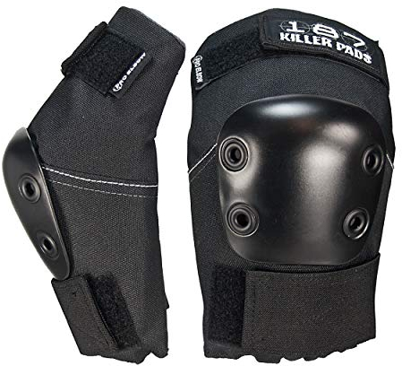 Killer Pads Equipo de protección elbowpads Pro, Todo el año, Unisex, Color Negro - Negro, tamaño Medium