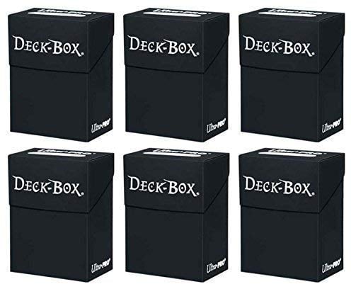 Ultra-Pro Box 6x Ultra Pro Deck Box Schwarz - Black im Sparset