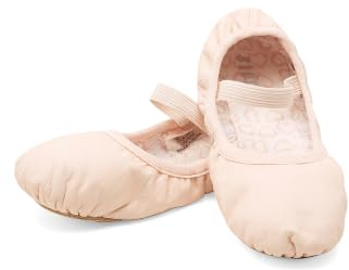 Bloch Mädchen Soft Leather Upper, FlexibilityVollwildleder-Laufsohle