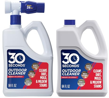 30 SECONDS Outdoor Cleaner 2 Pack with Hose End Sprayer