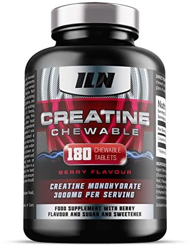 Chewable Creatine – 3000mg Creatine Monohydrate – 180 Berry Tablets