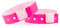 Set mit 100 Kunststoff-/Vinylarmbändern für Veranstaltungen, individuell anpassbar und wasserdicht (pink)