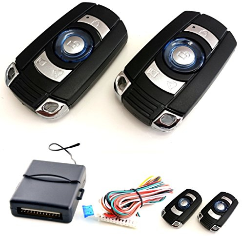 akhan 100F14 Funkfernbedienung Set, Umbausatz inklusiv 2 Handsender für alle 12V Zentralverriegelungen