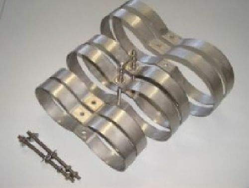 HTD Schellensatz für Doppeltauchgeräte Flaschendurchmesser 204mm Abstand 215mm 40mm breit