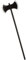 ATOSA hacha decorativa desmontable negra doble hoja 105 cm halloween