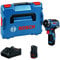 Bosch Professional 12V System Akku Bohrschrauber GSR 12V-35 HX (inkl. 2x Akku GBA 12V 3.0Ah, Schnellladegerät GAL 12V-40, 2x Einlage, 1x Gürtelclip, 1x Bithalter, L-BOXX)