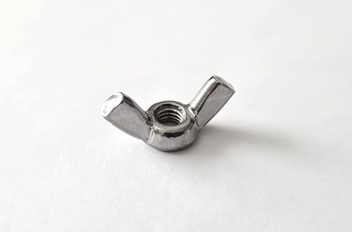 KTH 10 Stück M6 Flügelmuttern amerikanische Form - ähnlich DIN 315 - Edelstahl A2 - V2A - VA (M6, 10)