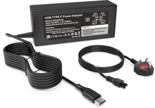 45W USB-C Laptop Charger for Acer Chromebook Spin 311 315 CP311 CP314 CP315 CB315, Acer Spin 11 13 15 R13 713 714 715 C733 C933 A18-045N1A N17Q8 N18Q5 Type C Power Cord