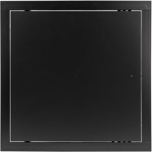 Repa Market 12inches x 12inches Anthracite Access Panel Door Opening Flap Cover Plate Plumbing Electricity Alarm Wall Access Panel for Drywall Box Door Lock Door Latch Size/Color (12 x 12 Anthracite)