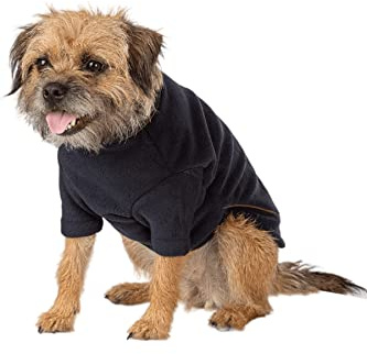 Fleece Dog Jumper Puppy Jacket Winter Coat XS, S, M, L, XL Pet Clothes Pet Jacket 7 Colours (Large, Ink)