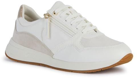 Geox D Bulmya B, Zapatillas Mujer, Blanco Crema, 38 EU