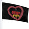 Bandiera 3 X 5 Tartaruga Marina Cuore Tedesco 100% Poliestere Singolo Strato Bandiere Traslucide 90 X 150 Cm - Striscione 3' X 5'