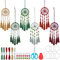INFUNLY 6 Sets Mini DIY Traumfänger Kit bunte kleine Traumfänger Craft Kit böhmische handgemachte Traumfänger Set für hängende Tasche Charm Auto Spiegel Halter Rucksack Charms