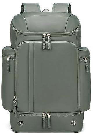 Vmokki Reiserucksack 17 Zoll Laptop Sport Rucksack mit Schuhfach Nassfach Laptopfach Groß Wasserdicht Ergonomisch Anti Diebstahl (Grün)