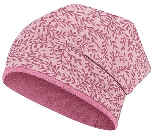 Smarilla Kinder Beanie Mütze aus Baumwolle | Doppellagige Übergangsmütze für Mädchen – Weiche Kindermütze mit niedlichen Motiven für Frühling, Herbst & Winter