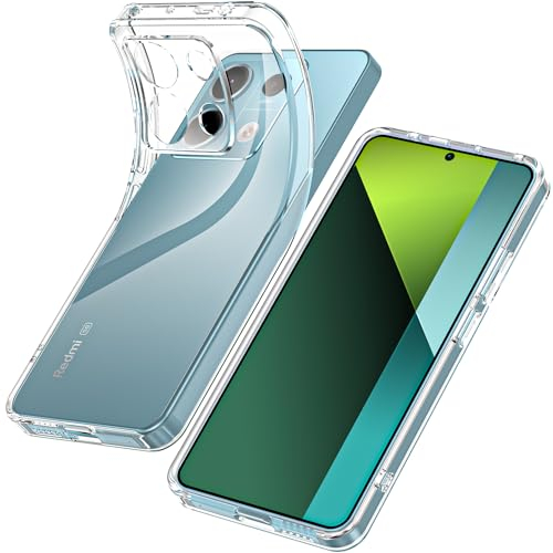YNMEacc Coque pour Xiaomi Redmi Note 13 Pro 5G / Poco X6 5G (Pas pour Note 13 Pro 4G), Antichoc Souple TPU Silicone Étui Housse Xiaomi Redmi Note 13 Pro 5G (6.67) - Transparente