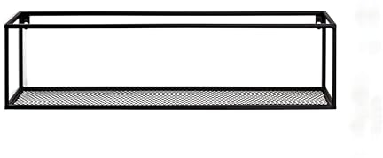 HAKU Möbel Wandregal Leicester 50 (BHT 50x16x16 cm) BHT 50x16x16 cm schwarz Steckboard Wandboard