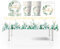 41Pcs Sage Green Birthday Party Tablecloth,Cups,Plates,Napkins Sage Green Party Decorations for Tableware Set,Disposable Party Tableware Covers,Dining Tableware for Kids Birthday Picnic Party Decor