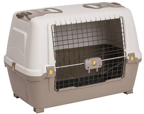 Hundebox Transportbox Autobox Reisetransportbox für Hunde Skudo Car 89 x 51 x 61 cm