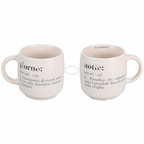 Villa d'Este Home Tivoli 1996 Victionary Stapelbare Tasse aus Steingut, 350 ml