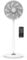 Duux Whisper 2 Standing Fan with Remote Control, 26 Cooling Speeds, Height Adjustable, Multi-direction Oscilation, Quiet Fan with Night Mode and Timer, White