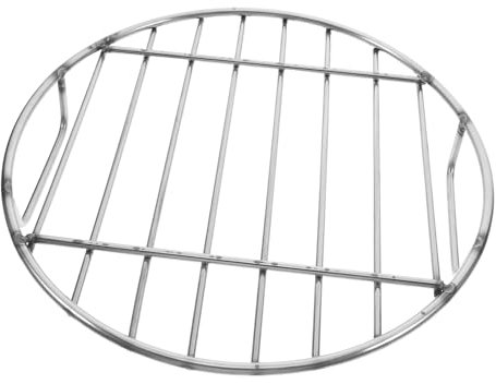 HAKIDZEL Ronde Acier Avec Poignées Pour Barbecue Pour Poulet Et Poisson Plein Air Pour Camping Barbecues