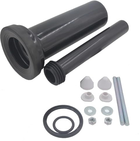 Kit De Raccordement Pour Wc Suspendu, Kit De Raccordement Wc 300 Mm Avec Tuyau De Chasse Bouchons De Tuyau D'éVacuation Joint MatéRiel De Fixation