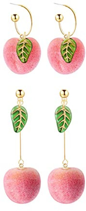 BESPORTBLE 2paia Orecchini Di Pesca Pendenti Retrò Per Orecchie Accessori Chic Per